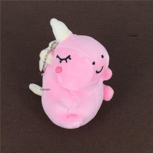 Middle size , 12cm , pink horse plush stuffed toy , gift party keyring plush TOY