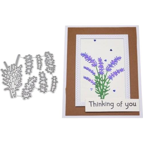 Lavender Metal Cutting Dies Stencil Scrapbooking DIY Album Stamp Paper Embossing