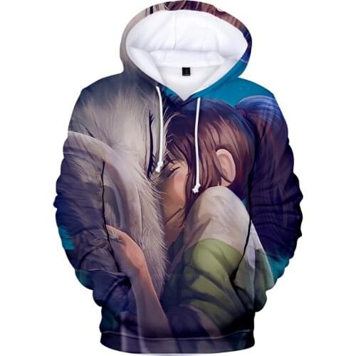 Aikooki Spirited Away Hoodies Mens Hoodie Sweatshirts Hooded Boy/girls Anime a Voyage of Chihiro Hoody Polluver Sportwear Coats