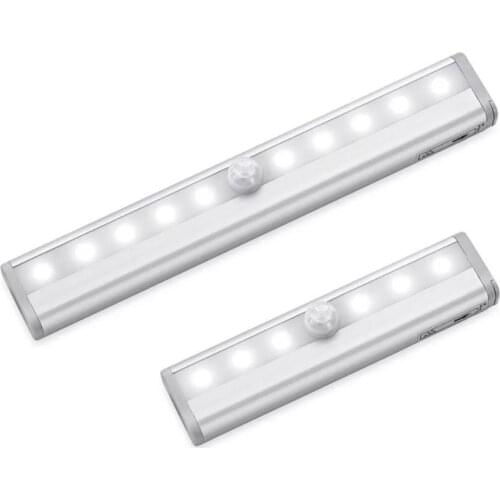 Nightlight portable, with infrared motion sensor 10 LEDs for kitchen, bedroom, cabinet, lighting and night lighting