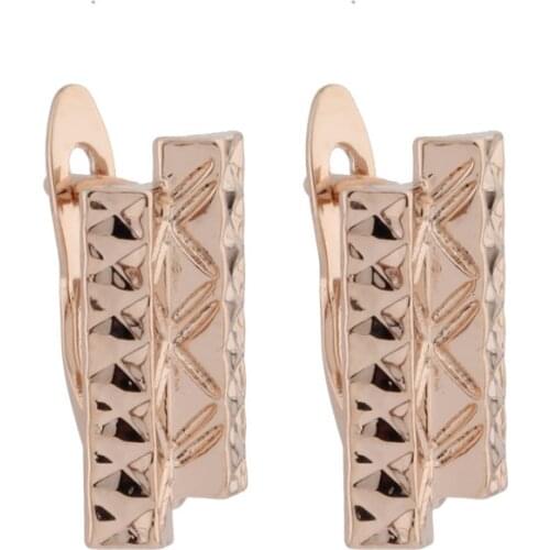 New Cute Dangle Earrings Fot Women Fine Fashion Jewelry Wedding Gift 585 Rose Gold Party Unusual Earrings 2021 trend