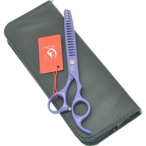 Meisha 7.0 Inch Pet Grooming Scissors Japan 9CR Fish Bone Thinning Clipper Curved Animal Hair Cutting Shears Dog Supplies HB0189