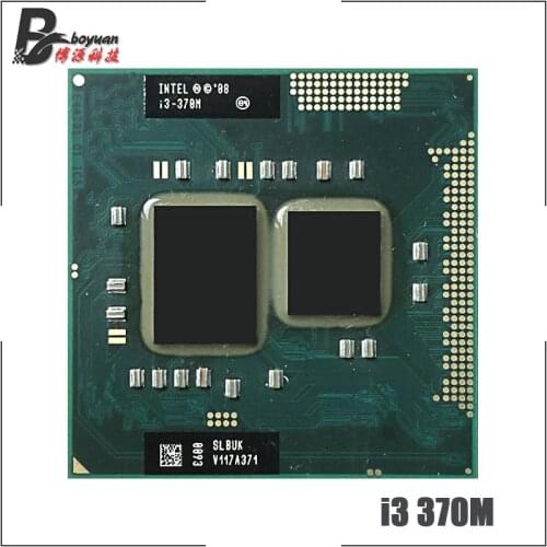 Intel Core i3-370M i3 370M SLBUK 2.4 GHz Dual-Core Quad-Thread CPU Processor 3W 35W Socket G1 / rPGA988A