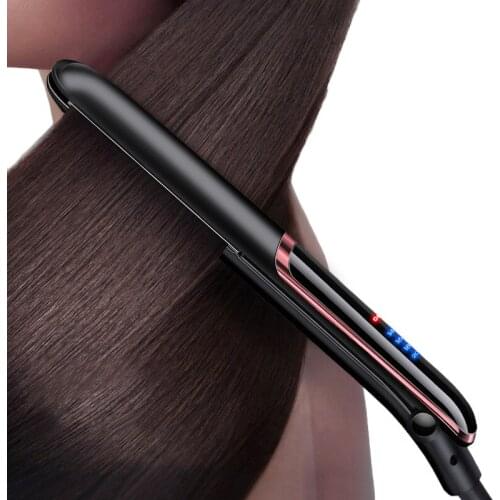 Professional Hair Straightener Curler Ionic LED Display Flat Iron Adjustment Corrugation Corn Hair Curling Iron Styling Tools