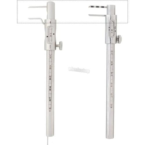 1Pcs Dental implant tooth Measuring calipers Bone ridge thickness pen With Positioning Pen Type Planting Caliper Ruler