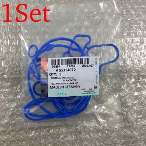 Cooling System Oil Cooler Gasket Seals Blue 2724577 24445723 55354072 55354071 For Chevrolet Cruze 1.6L 1.8L Sonic Astra Zafira