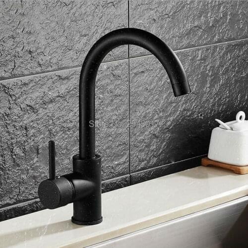 Bathroom Swivel Faucet Sink Mixer High Quality Toilet Hot and Cold Water Tap Black Color with Dot Bathroom Mixer Crane ZR354