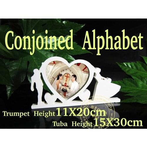 Conjoined Artificial wood letters words Love Photo frame wedding decoration wood letter Wedding Birthday wedding decoration Gift