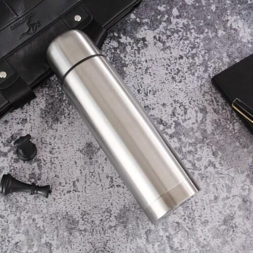 17oz Double Wall Vacuum Bullet Flask Stainless Steel Insulated Thermal Water Bottle Thermos