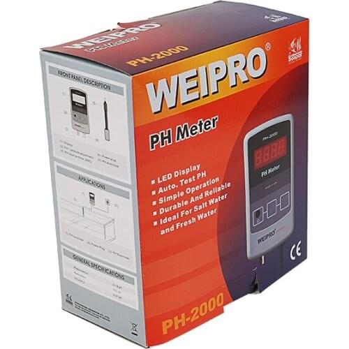 WEIPRO PH long term fish tank detector PH-2000 acidity and alkalinity long-term monitoring PH test pen fish tank PH detector