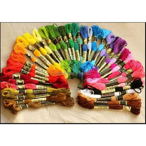 Total 200 Pieces Embroidery / Cross Stitch Floss Yarn Thread You Can Choose Any Colors And Quantity Similar DMC