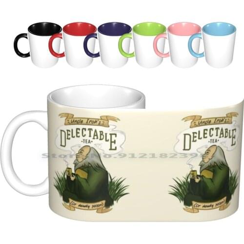 Irohs Delectable Tea Ceramic Mugs Coffee Cups Milk Tea Mug The Last Airbender The Last Airbender Firebender Iroh Uncle Uncle