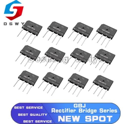 5PCS GBJ1506 GBJ1508 GBJ1510 GBJ2506 GBJ2508 GBJ2510 GBJ3506 GBJ3508 GBJ3510 GBJ5006 GBJ5008 GBJ5010 Rectifier Bridge