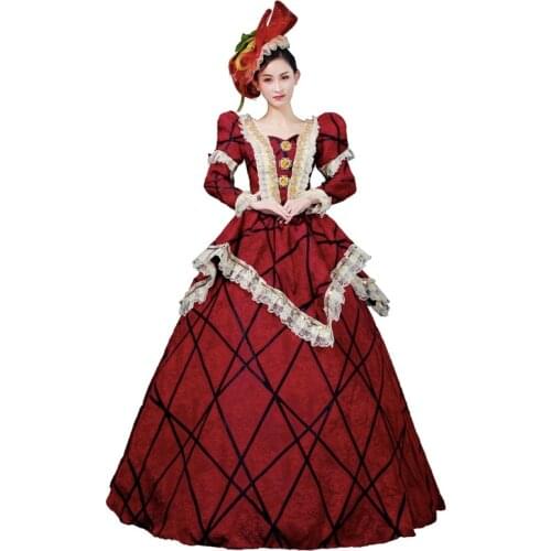 Victorian Rococo gown Baroque Marie Antoinette Ball Dresses 18th Century Renaissance Historical Period Dress Gown for Women