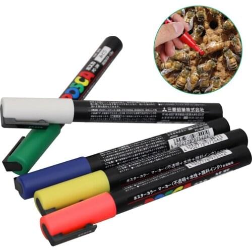 1-2Pcs Bee Marker Pen Plastic Queen Bee Marking Pen Multi Colors Optional Identification Equipment Beekeeping Tools