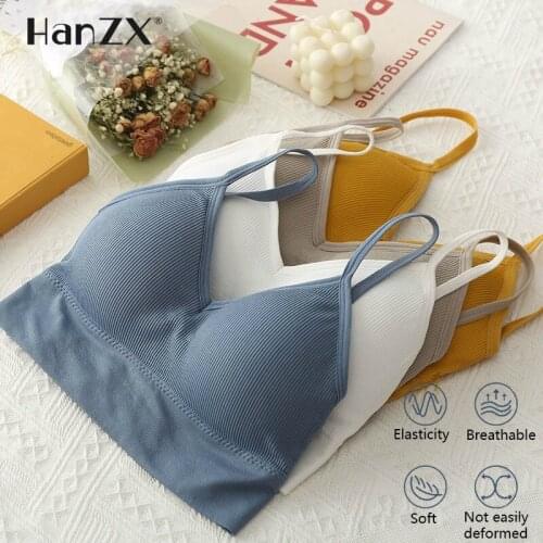 Women Tank Crop Top Seamless Underwear Female Crop Tops Sexy Lingerie Intimates Fashion With Removable Padded Camisole 1/2Pcs