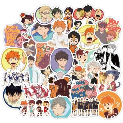 10/30/50pcs/pack Japanese anime Haikyuu!! Stickers For Refrigerator Car Helmet DIY Gift Box Bicycle Guitar Decal Notebook Skate