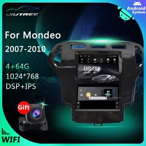 2din Android PX10 Tesla Screen Car Radio GPS Multimedia player For Ford mondeo 2007 2008 2009 2010 Auto GPS Navigation Stereo