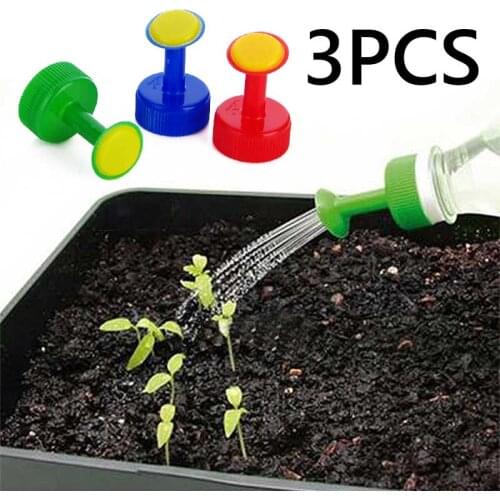 3PCS Plant Watering Attachment Spray-head DIY Shower Head Gardening Drink Bottle Water Can Top Waterers Irrigation Equipment