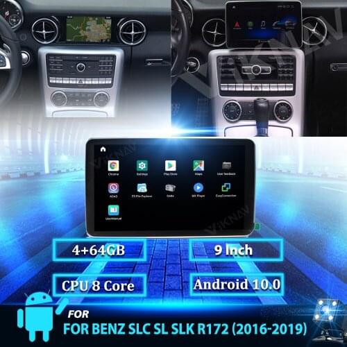 9inch Android 10 car radio Car Radio DVD Multimedia Player For Mercedes Benz SL SLC SLK R172 2016-2019 GPS Navigation