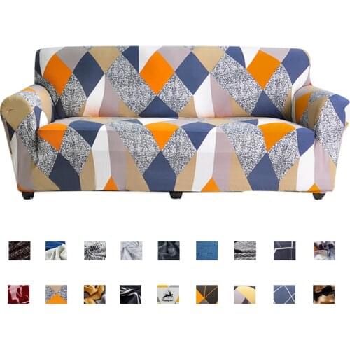 Geometric Elastic Sofa Cover for Living Room Modern Sectional Corner Sofa Slipcover Couch Cover Chair Protector 1/2/3/4 Seater