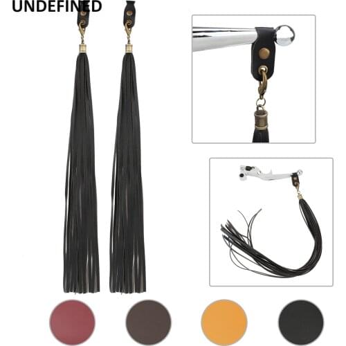 Brake Clutch Lever Cover Fringe Tassels Motorcycle Retro Skull Rivet Universal Tassel Handle for Harley Cafe Racer Dyna Fat Bob