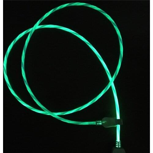 Dynamic streamer Type C Cable USB Mobile Phone Fast Charging Charger Cable for Samsung Galaxy S9 Huawei Mate 20 Xiaomi universal