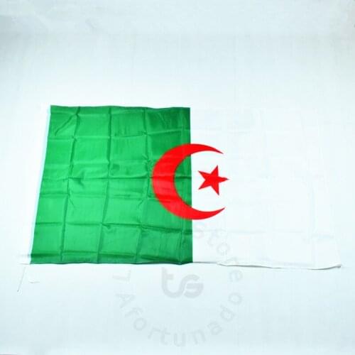 Algeria 90*150cm Flag Banner National flag for Festival for meet,Parade,party.Hanging,decoration