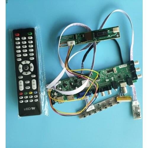 Kit for LP171WE3-TLA5/LP171WE3-TLA6 LCD Panel 1680X1050 1 CCFL Screen monitor AV HDMI VGA Digital USB TV Controller board DVB-T
