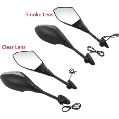 Motorcycle Rearview Mirrors LED Turn Signal For Honda CBR600RR CBR1000RR CBR250R CBR300R