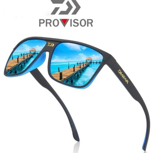 2021 Daiwa Men Polarized Light Fishing Sunglasses Driving Sunglasses Fishing Glasses Retro Colorful Trend Riding Sports Feature