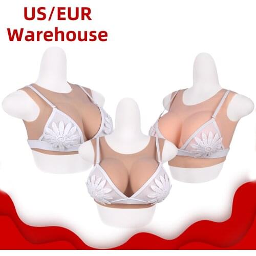 KnowU Shemale Fake Boobs C D F Cup Breast Forms Transgender Drag Queen Sissy formas de mama de silicona силиконовые формы груди