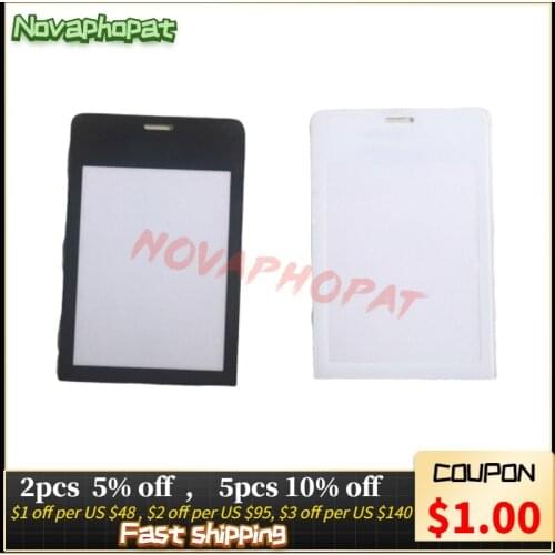 Novaphopat Black/White Glass Screen For Nokia N515 515 Glass lens Panel Replacement ; 50pcs/lot
