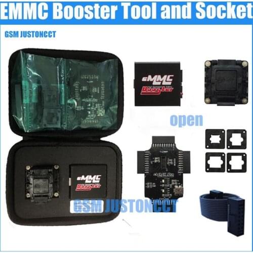 2018 Newest Original EMMC Booster Tool with EMMC Socket device support EMMC BOX Easy jtag plus UFI box AFT box Medusa pro box