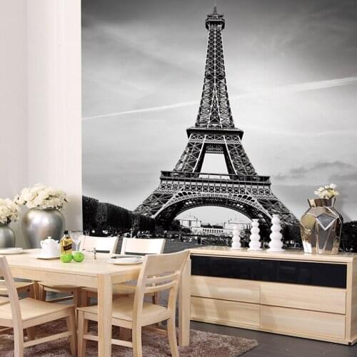 Wallpapers Youman Custom Canvas Art France Paris Poster Paris Wallpaper Eiffel Tower Wall Stickers Eiffel Tower Mural Bedroom