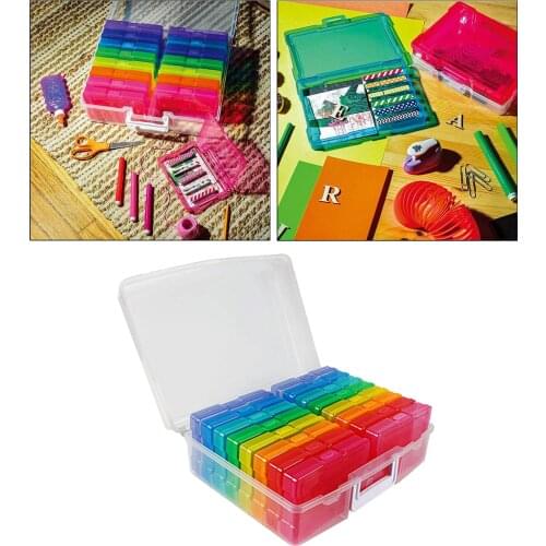Solid Clear Photo Case Sturdy Home Storage Box Cards Holder Collect Keeper