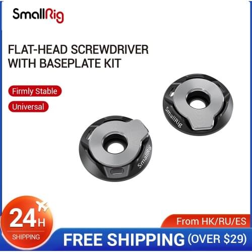 SmallRig Flat-Head Screwdriver with Baseplate Kit (Pair) For SmallRig Cage/L bracket/Handle/Quick Release Plate/Baseplate - 2453