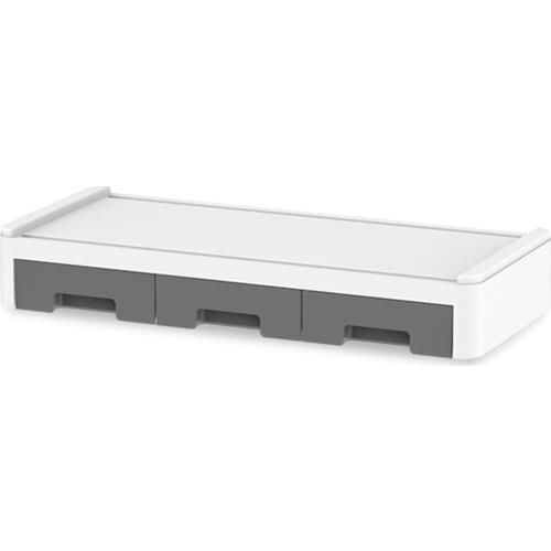 Monitor Riser Stand Desk Shelf with Drawer Keyboard Storage Stylish Multifunctional Desktop Organizer Computer Tabletop D1