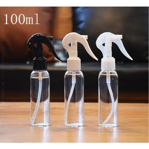 100 ML Crystal Clear Lucency Plastic Perfume Spray bottle Refillable Parfume Water Setting 3.5 OZ Spritz Packaging Containers