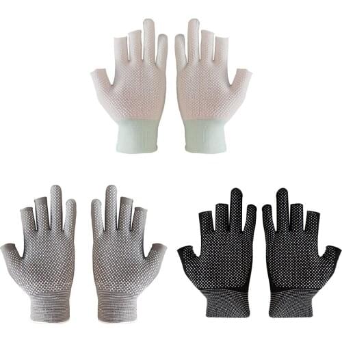 3 Fingers Cut Universal Fishing Gloves Breathable Sunscreen Angling Accessories Protection Fishing Half Finger Gloves
