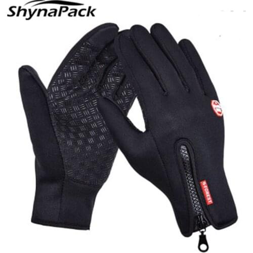 Windproof Anti Slip Unisex Gloves Touchscreen Cold Winter Warm Bicycle Ski Outdoor Camping Hiking Motorcycle Sport Full Finger