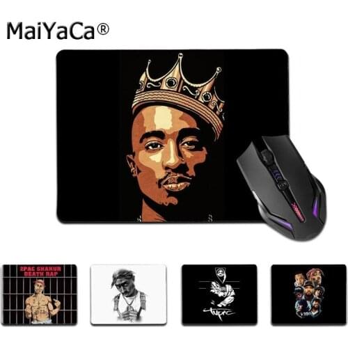 Maiyaca High Quality Tupac Shakur Laptop Computer Mousepad Smooth Writing Pad Desktops Mate gaming mouse pad