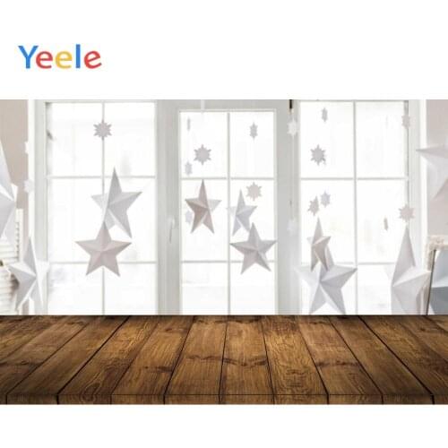 Yeele White Window Star Wooden Boards Baby Child Portrait Photo Backdrops Customized Photography Backgrounds For Photo Studio