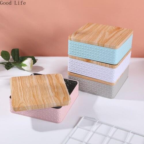 1PC Simple Round Square Wrought Iron Christmas Candy Gifts Box Candy Chocolate Nougat Cookies Packaging Boxes