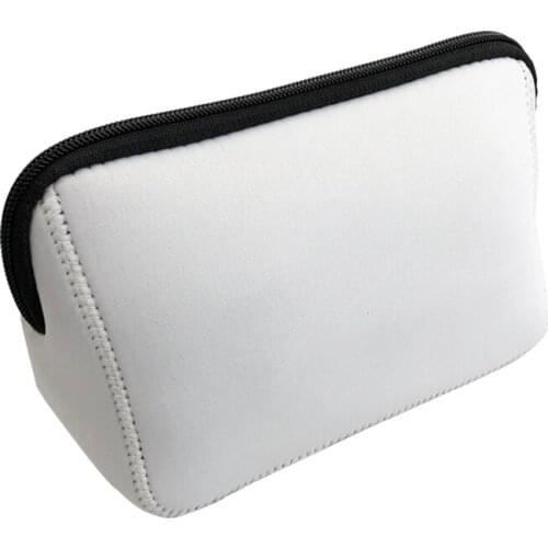 10pcs Cosmetic Bags Sublimation DIY White Blank Neoprene Waterproof Large Capacity Makeup Bag