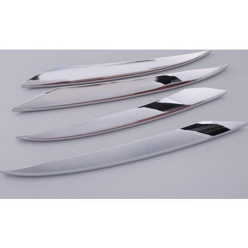 4Pcs Car ABS Chrome Fog Light Grille Cover Trims Moulding Fit for Mercedes Benz E-Class W213 S213 C238 A238 2020 2019 2018