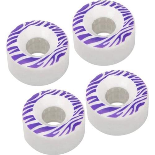 4PCS Skateboard Wheels Resilient PU Double Warped Skateboard Wheels Brush Street Skating Wheels 55X32mm