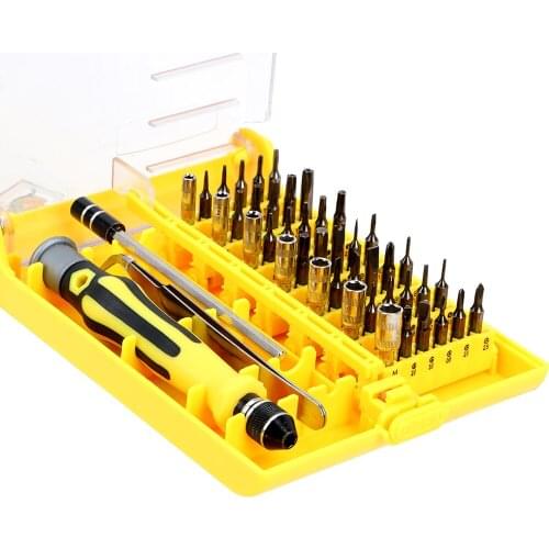 DIYWORK for IPhone Xiaomi Hard Drives Pen Style Mobile Phone Repair Tool Set Hand Tools Screwdriver Set Magnetic Tip 45 in 1