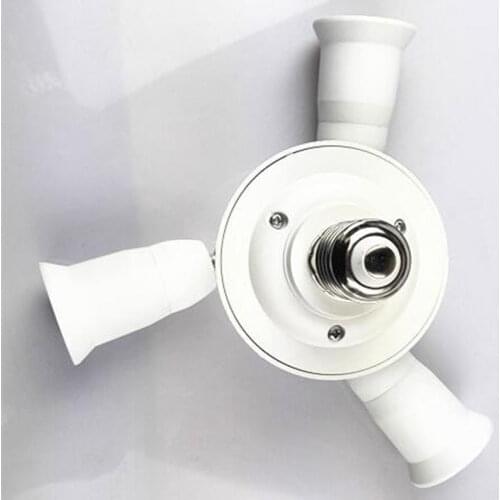 E27 to 3 E27 Universal head Lamp Holder Converter e27-3e27 lamp base adapter 2pcs