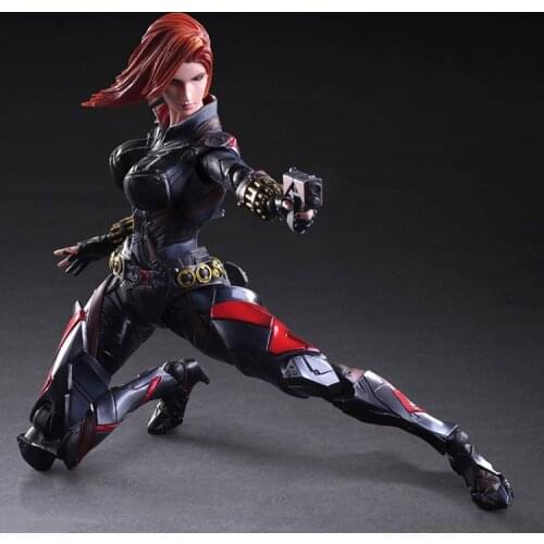 Play Arts Avengers Infinity War Black Widow Action Figure Marvel Toy
